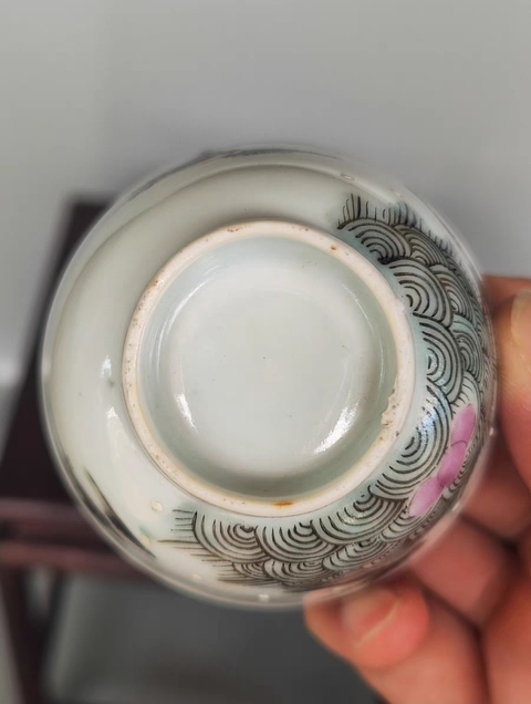 古玩陶瓷清末民國(guó)時(shí)期海晏河清紋杯拍賣,當(dāng)前價(jià)格680元
