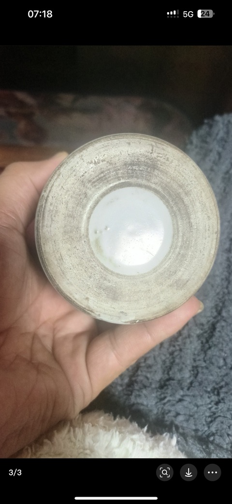 古玩陶瓷山水紋墨彩筆筒真品鑒賞圖