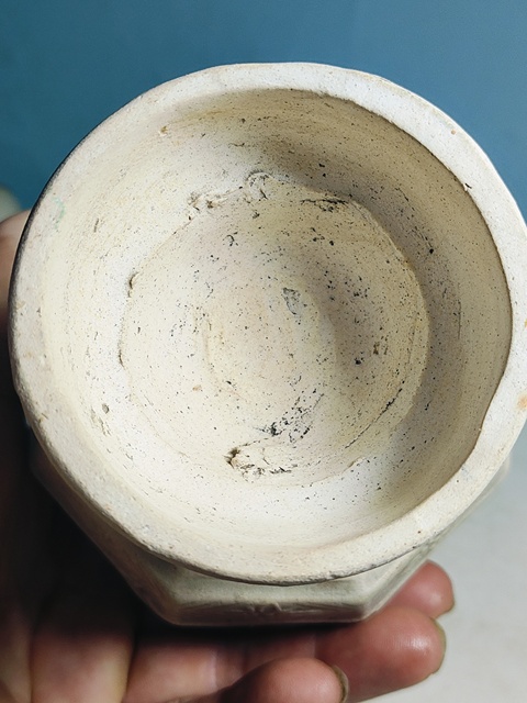 古玩陶瓷云市窯青釉八方瓶拍賣，當前價格3600元