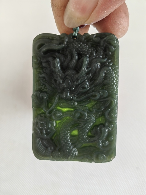 古玩玉器和田玉雕“龍鳳牌”拍賣,當前價格350元