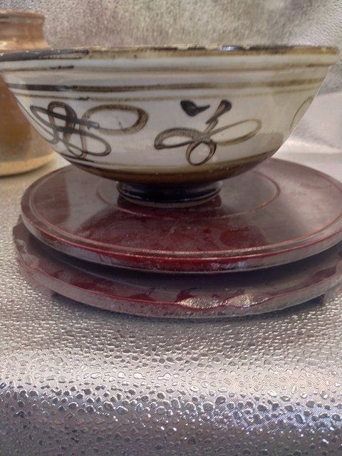 古玩陶瓷明末磁州窯白地黑花碗拍賣，當(dāng)前價格166元