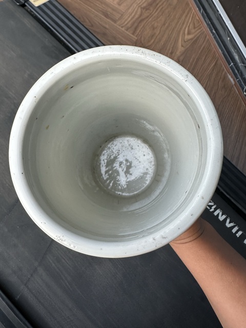 古玩陶瓷清晚期 汪永泰淺降彩帽筒真品鑒賞圖