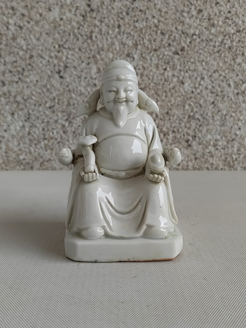 德化白瓷財神造像拍賣，當前價格480元