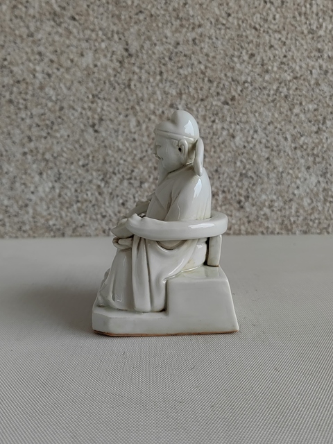 古玩陶瓷德化白瓷財神造像拍賣，當前價格480元