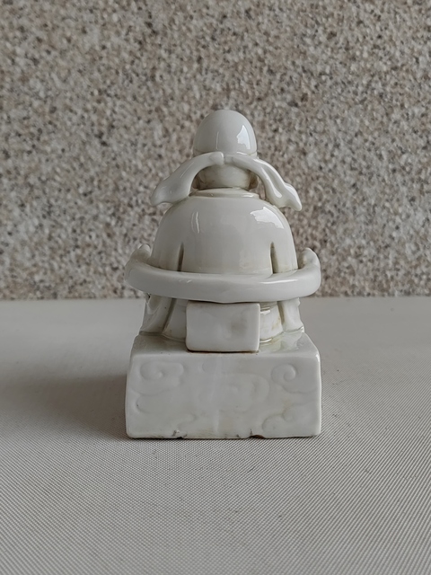古玩陶瓷德化白瓷財神造像拍賣，當前價格480元