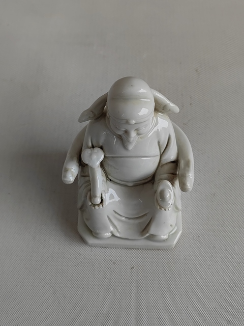 古玩陶瓷德化白瓷財神造像拍賣，當前價格480元