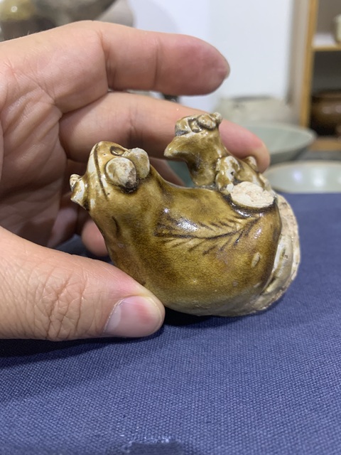 古玩陶瓷青釉瓷羊拍賣,當前價格12000元