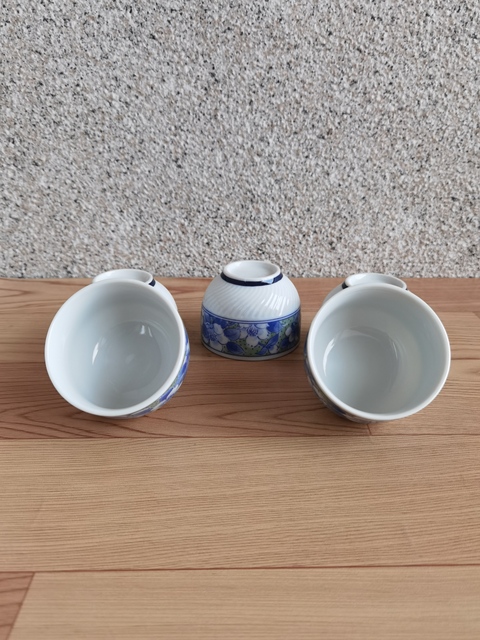 古玩陶瓷青花加彩杯拍賣,當前價格220元