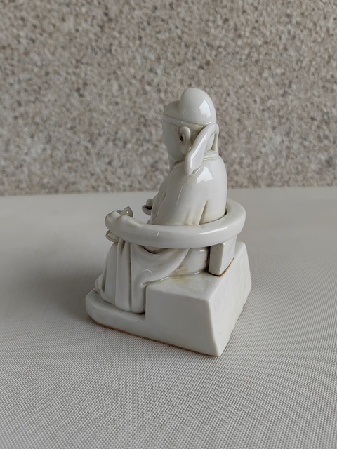 古玩陶瓷德化白瓷財神造像拍賣，當前價格480元