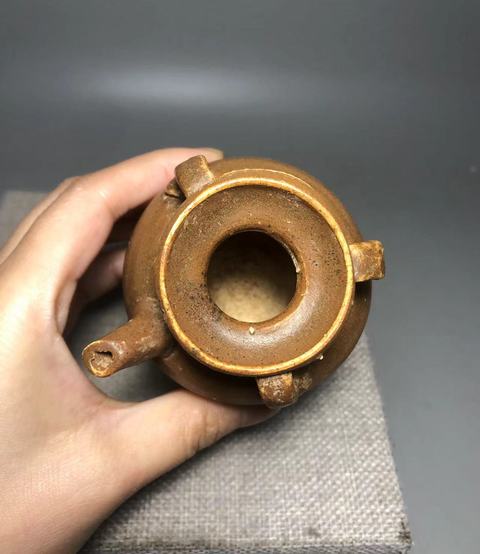 古玩陶瓷宋,紫定小執壺拍賣,當前價格1600元