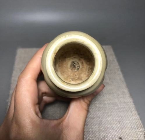 古玩陶瓷北宋，青白釉瓜棱罐拍賣，當前價格999元