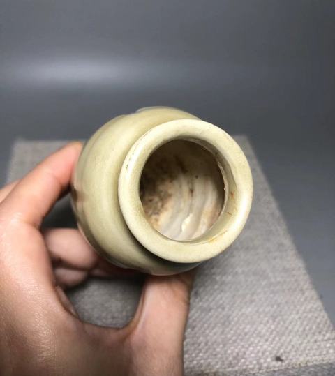 古玩陶瓷北宋，青白釉瓜棱罐拍賣，當前價格999元