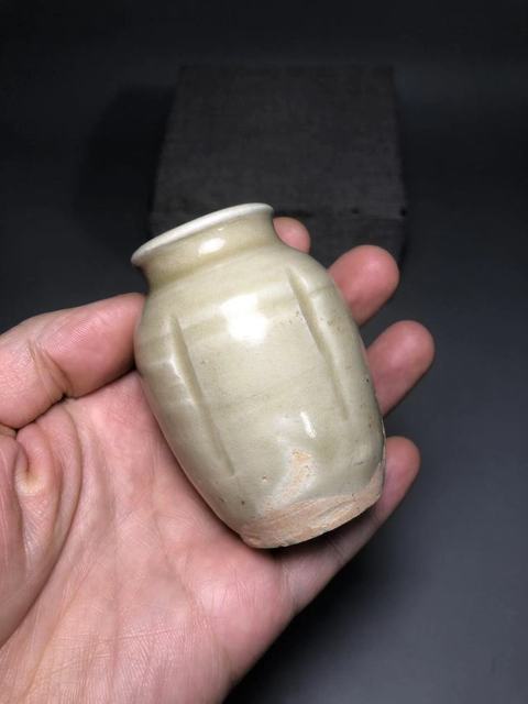 古玩陶瓷北宋，青白釉瓜棱罐拍賣，當前價格999元