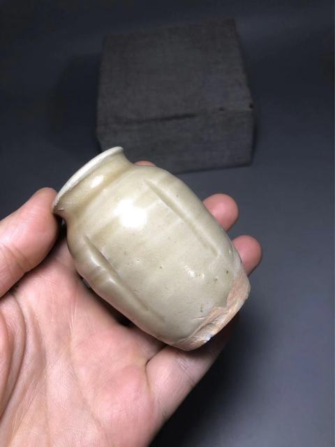古玩陶瓷北宋，青白釉瓜棱罐拍賣，當前價格999元
