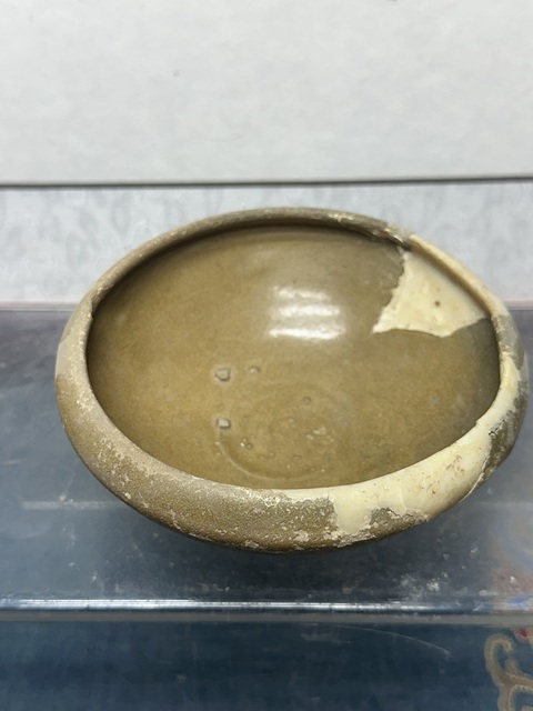 古玩陶瓷唐代精品黃釉盞拍賣,當前價格89元