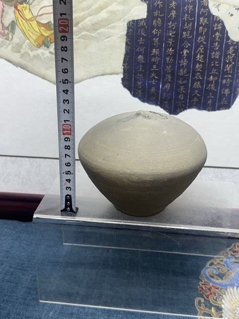 古玩陶瓷漢代精品灰陶撲滿拍賣，當前價格169元