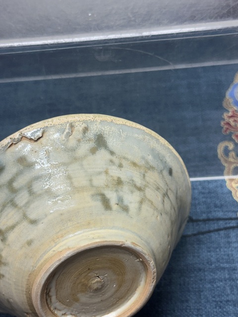 古玩陶瓷明末清初.花卉紋青花碗拍賣，當(dāng)前價(jià)格298元