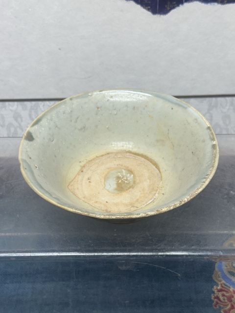 古玩陶瓷明末清初.花卉紋青花碗拍賣，當(dāng)前價(jià)格298元