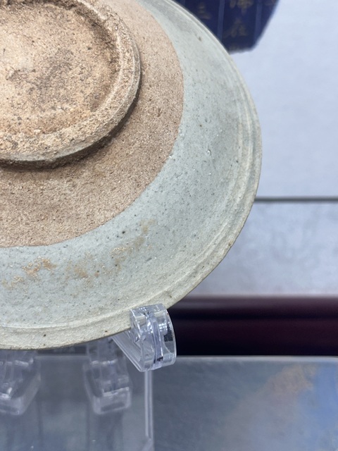 古玩陶瓷澀圈圈足疊燒工藝碗真品鑒賞圖