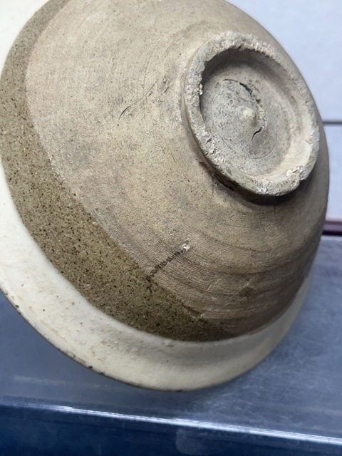 古玩陶瓷磁州窯白釉碗真品鑒賞圖