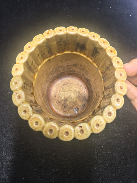 古玩陶瓷捆竹型筆筒真品鑒賞圖