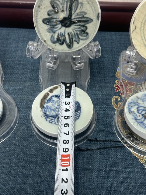 古玩陶瓷明代青花標(biāo)本茶墊真品鑒賞圖