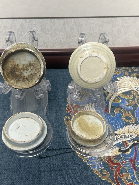古玩陶瓷明代青花標(biāo)本茶墊真品鑒賞圖