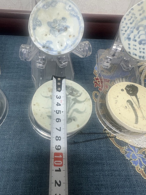 古玩陶瓷明代青花標(biāo)本茶墊真品鑒賞圖