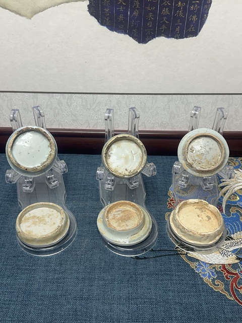 古玩陶瓷明代青花標(biāo)本茶墊真品鑒賞圖