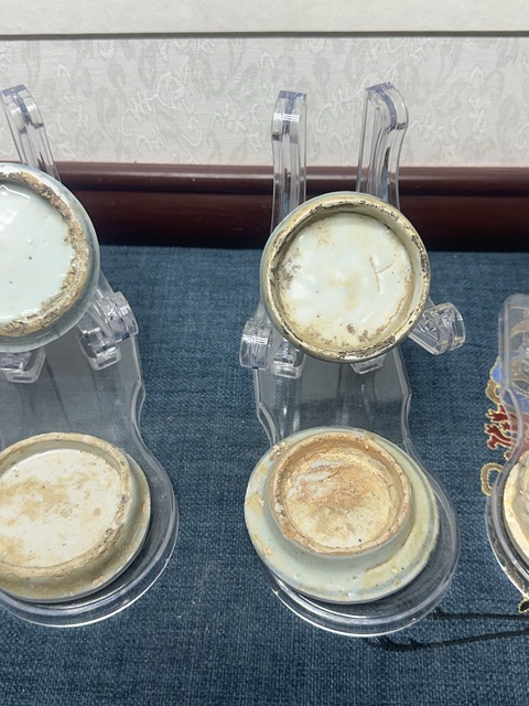 古玩陶瓷明代青花標(biāo)本茶墊真品鑒賞圖