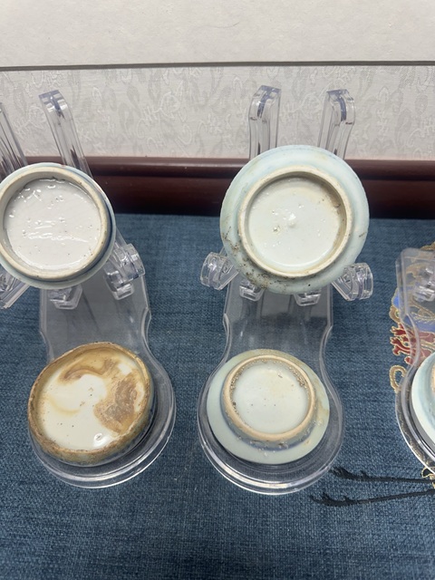 古玩陶瓷青花標本茶墊真品鑒賞圖