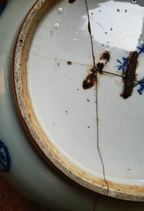 古玩陶瓷青花洗真品鑒賞圖