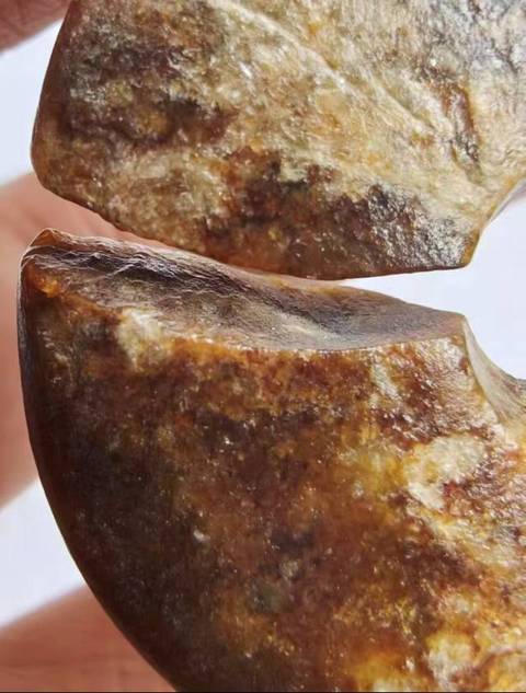 古玩玉器和田玉雕“素紋玦”真品鑒賞圖