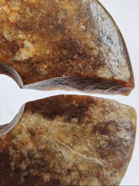 古玩玉器和田玉雕“素紋玦”真品鑒賞圖