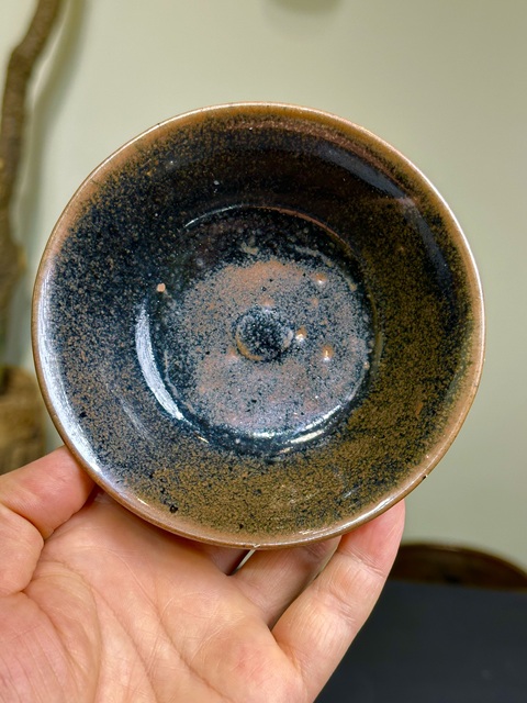 古玩陶瓷清代,磁州窯茶盞拍賣,當前價格138元