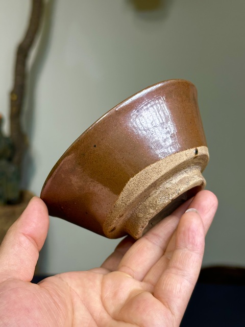 古玩陶瓷清代,磁州窯茶盞拍賣,當前價格138元