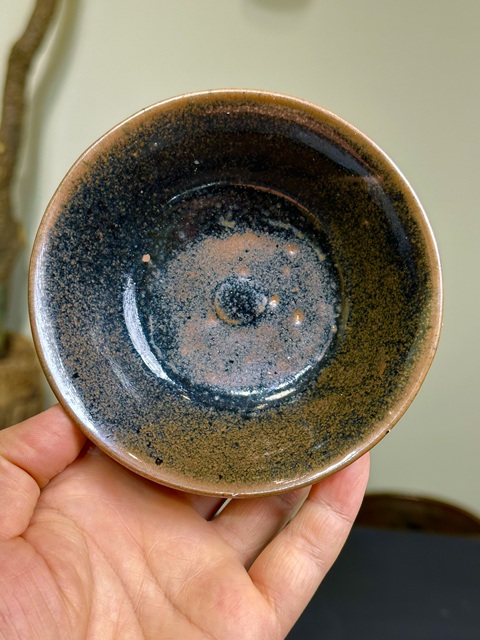 古玩陶瓷清代,磁州窯茶盞拍賣,當前價格138元