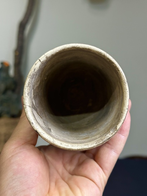 古玩陶瓷清代，磁州窯筆筒拍賣，當前價格188元