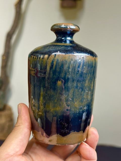 古玩陶瓷清·黑釉瓶真品鑒賞圖