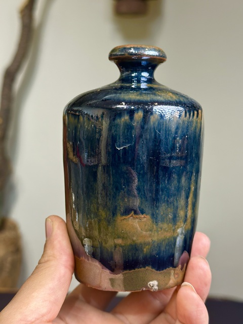 古玩陶瓷清·黑釉瓶真品鑒賞圖