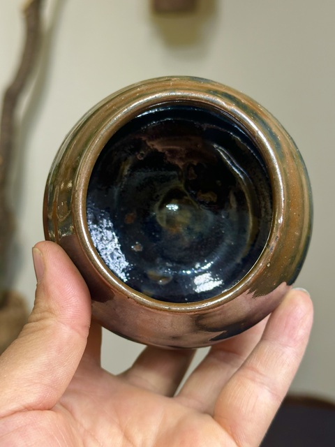 古玩陶瓷明代,磁州窯雞心杯拍賣,當前價格388元