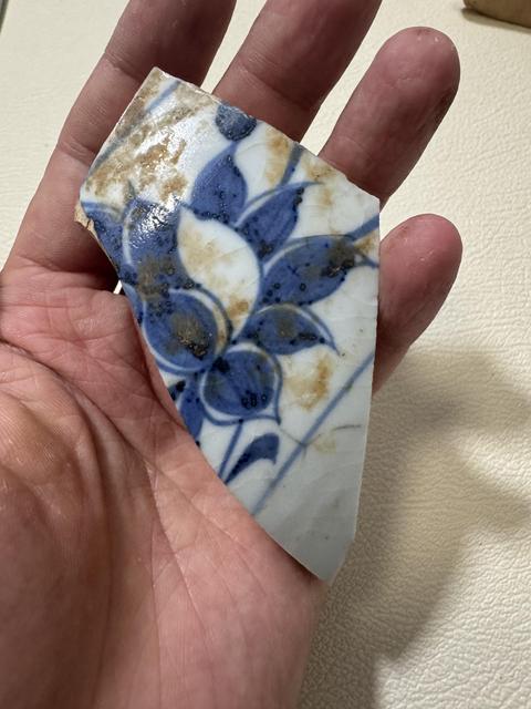 古玩陶瓷元青花瓷片標(biāo)本真品鑒賞圖