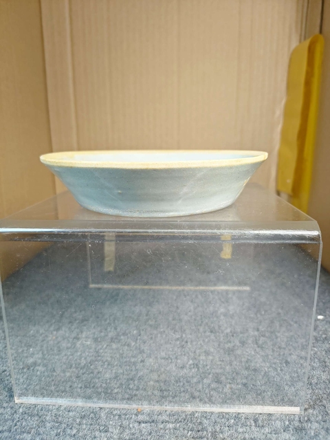 古玩陶瓷青白釉花卉紋洗真品鑒賞圖