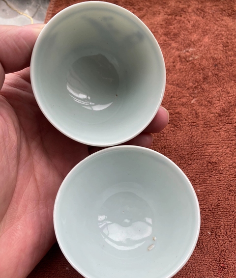 古玩陶瓷青花人物紋杯真品鑒賞圖