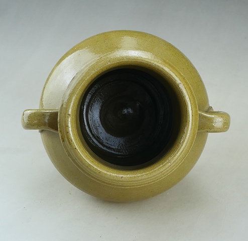 古玩陶瓷黃釉雙系罐真品鑒賞圖