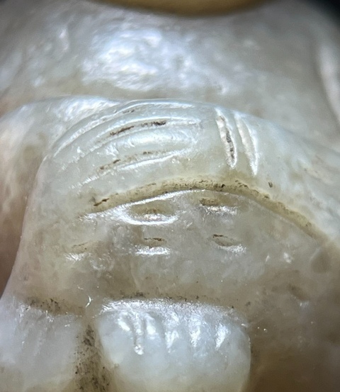 古玩玉器和田玉雕“猴墜”真品鑒賞圖