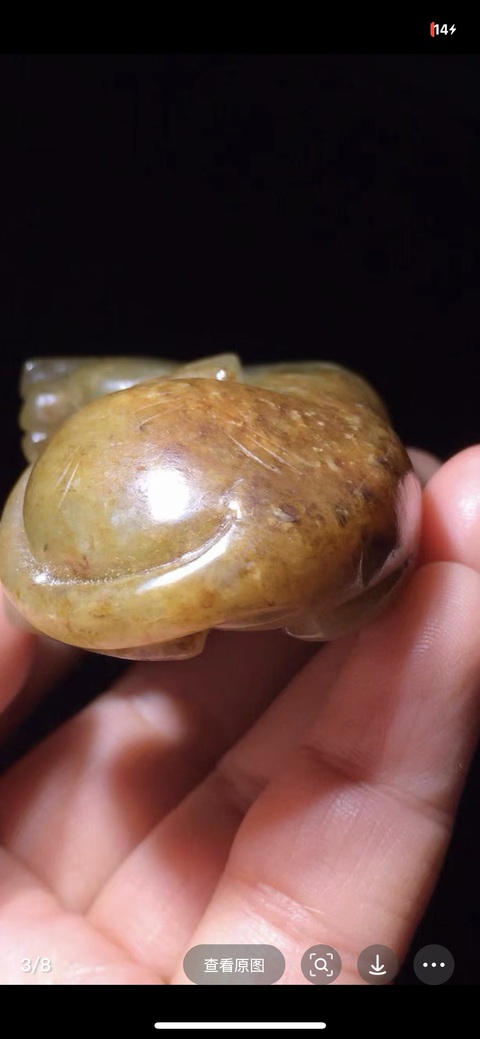 古玩玉器提油仿古“玉虎”真品鑒賞圖
