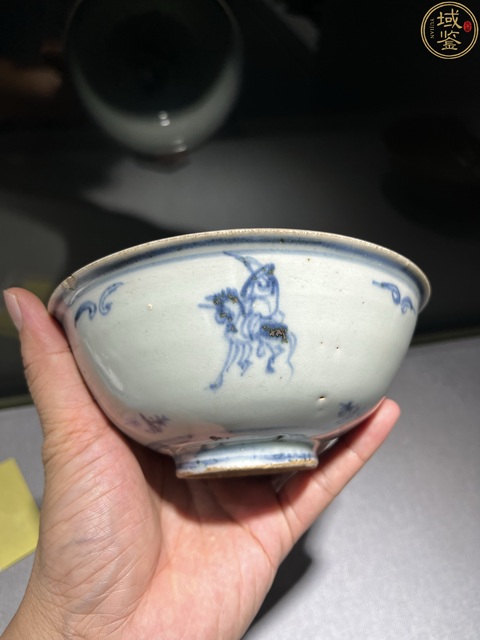 古玩陶瓷明中期.青花線描人物故事紋碗拍賣,當前價格2980元