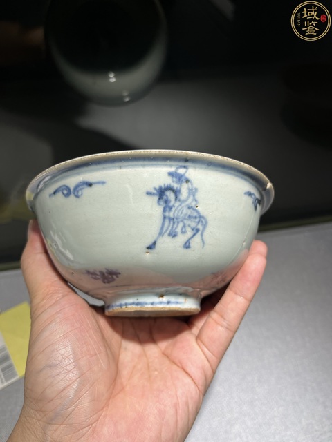 古玩陶瓷明中期.青花線描人物故事紋碗拍賣,當前價格2980元