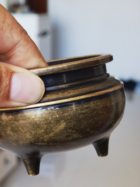 古玩銅器銅爐拍賣，當(dāng)前價(jià)格700元